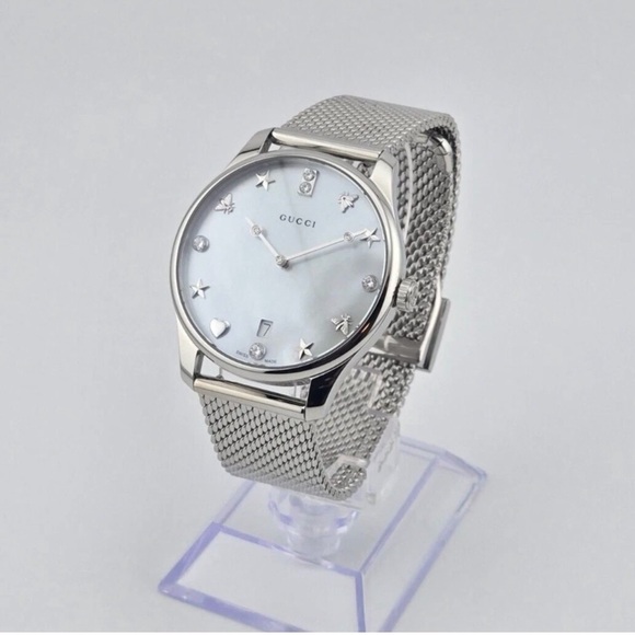 Gucci Accessories - Gucci G Timeless Diamond Mother of Pearl Watch